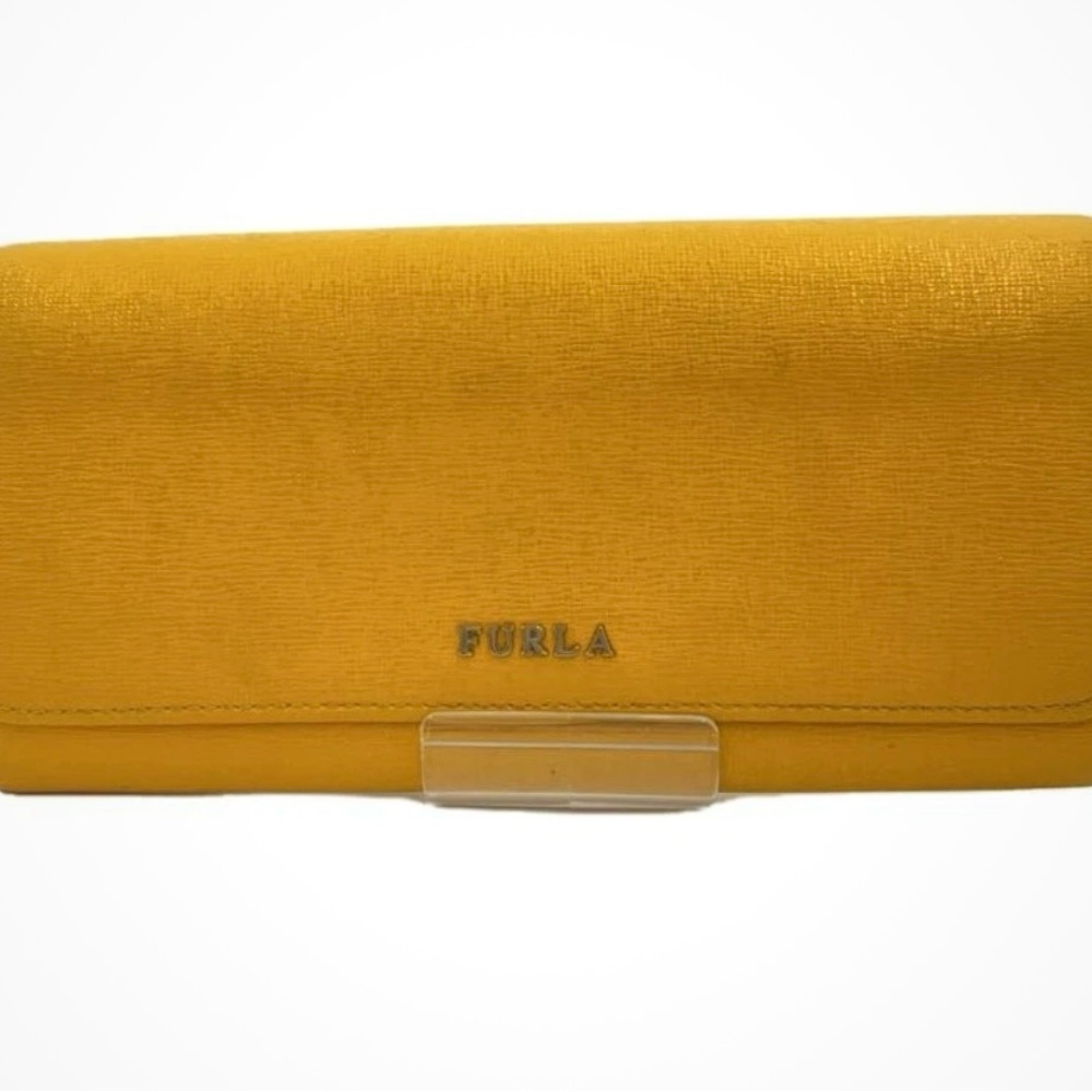 Furla Yellow Leather Wallet